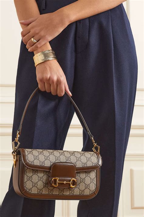 gucci horsebit 1955 embellished leather shoulder bag|Gucci Horsebit 1955 tote bag.